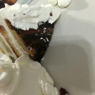 a slice of cake on a plate