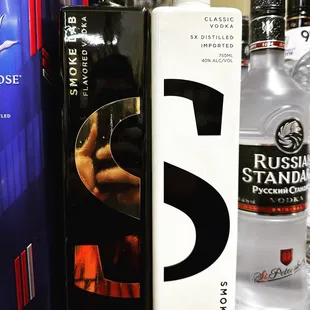 a bottle of vodka and a box of vodka