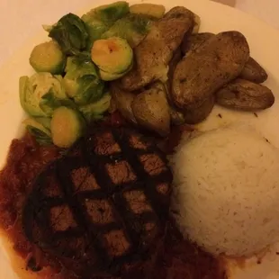 My steak dinner...  Yummy!