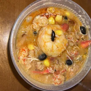 Cajun Southwestern Seafood Chili