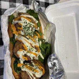 Crab Cake hoagie