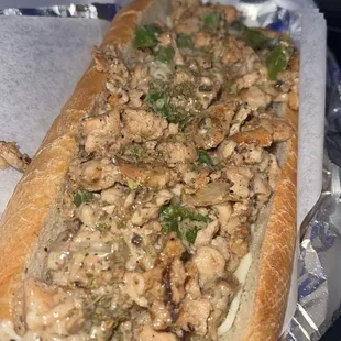 Jerk salmon hoagie.....