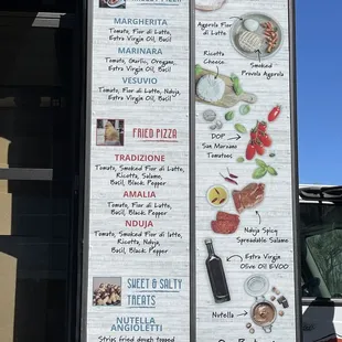 a variety of food items