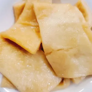 a white plate of food