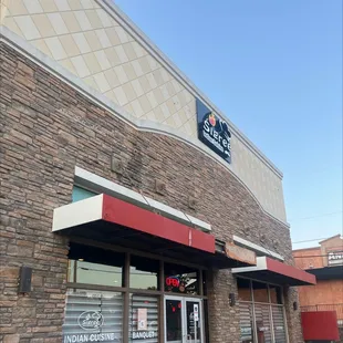 the front of the restaurant