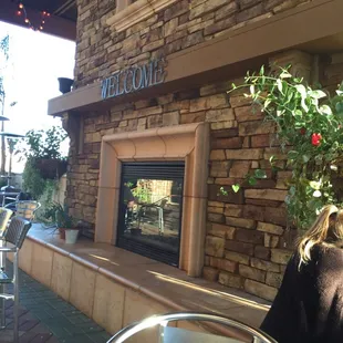 Nice outside seating