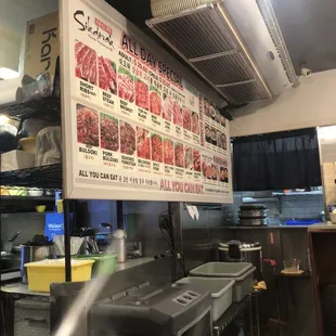 Menu board