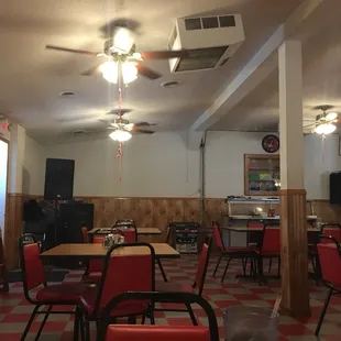 the interior of a restaurant