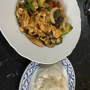 Basil eggplant delight yummy