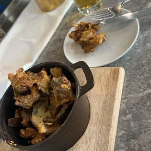 Mushrooms/anchovy mayo