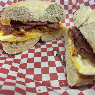 4. Bacon and Egg Sandwich with pastrami
