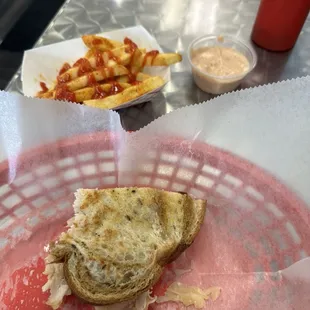 Turkey Reuben Sandwich I ate most of it before I took the pic