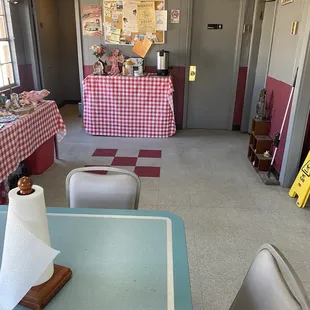 Lobby and bathrooms