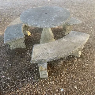 Pic nick table just outside in front lawn