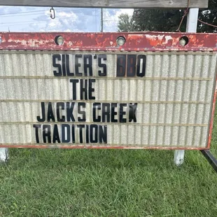 Our bbq sign