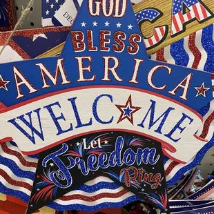 God bless America sign