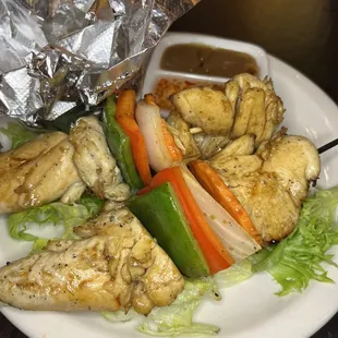 2 Pieces Chicken Kabobs