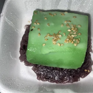 Thai Custard with Coconut Sweet Sticky Rice