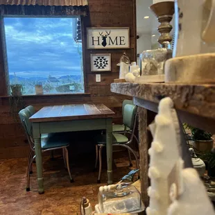 a view of the dining room