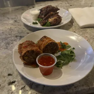 Wings &amp; Oxtail Eggroll