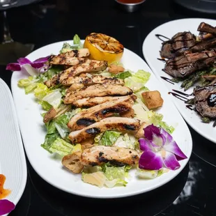 Caesar salad with Strip chicken