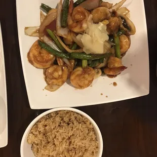 Shrimp Wok Glazed Ginger