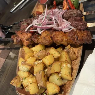 Delicious, kebabs served tender tasty!