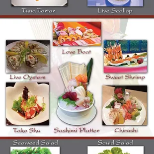 Sushi Menu Page 2