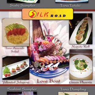 Sushi Menu Page 1