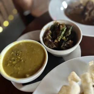 Golden Lentils, Korean Brussel Sprouts