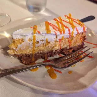 Checked in and received a free dessert. This mango cheesecake is out of this world. Will try to make one at home.