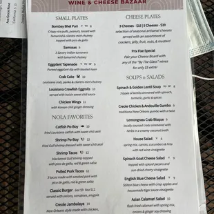 Small &amp; large plates