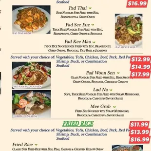 the menu for silk road