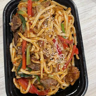 Dry Fried Noodle with Lamb