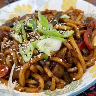 Spicy fried Lagman