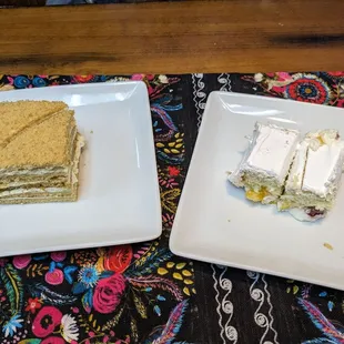 Honey cake and Fruit cake