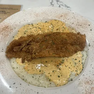 Fish and grits