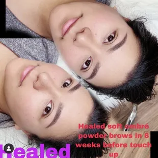 Healed brows