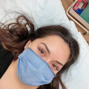 Ombré powder brows done by Amy! Please visit my instagram @silkybrows_lashes