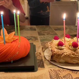 Birthday cake and cannoli :)