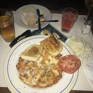 a plate of food on a table