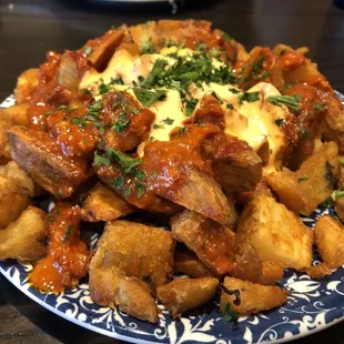 Patatas bravas.