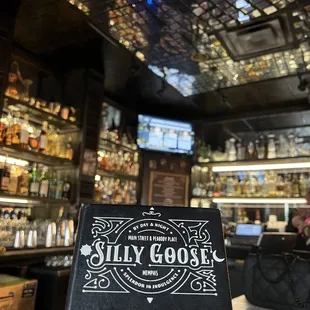 The menu cover and bar view