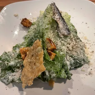 Caesar salad with a anchovy