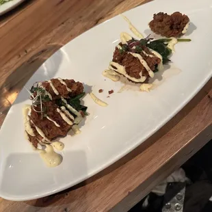 Chicken fried oysters