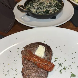6 ounce Filet Creamed Spinach
