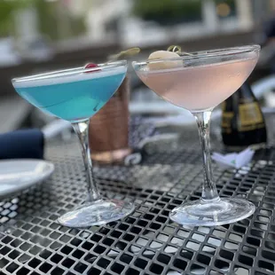 (l-r) japanese martini and lychee martini