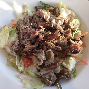 The BBQ salad. So good and fresh.