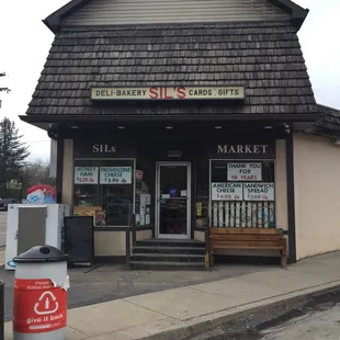 the front of the store