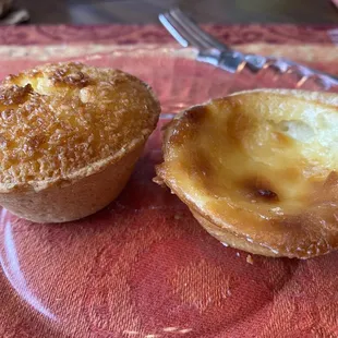 Coconut pastry &amp; pasteis de nata